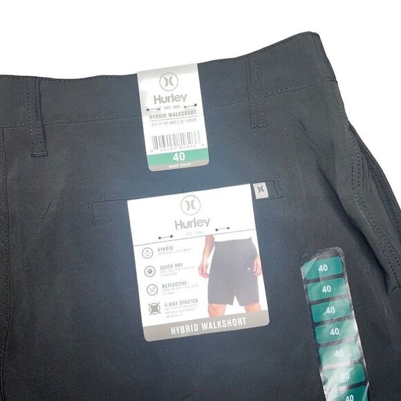 Hurley Hybrid Walk Shorts Quick Dry 4-Way Stretch Men's 40 - Picture 4 of 6